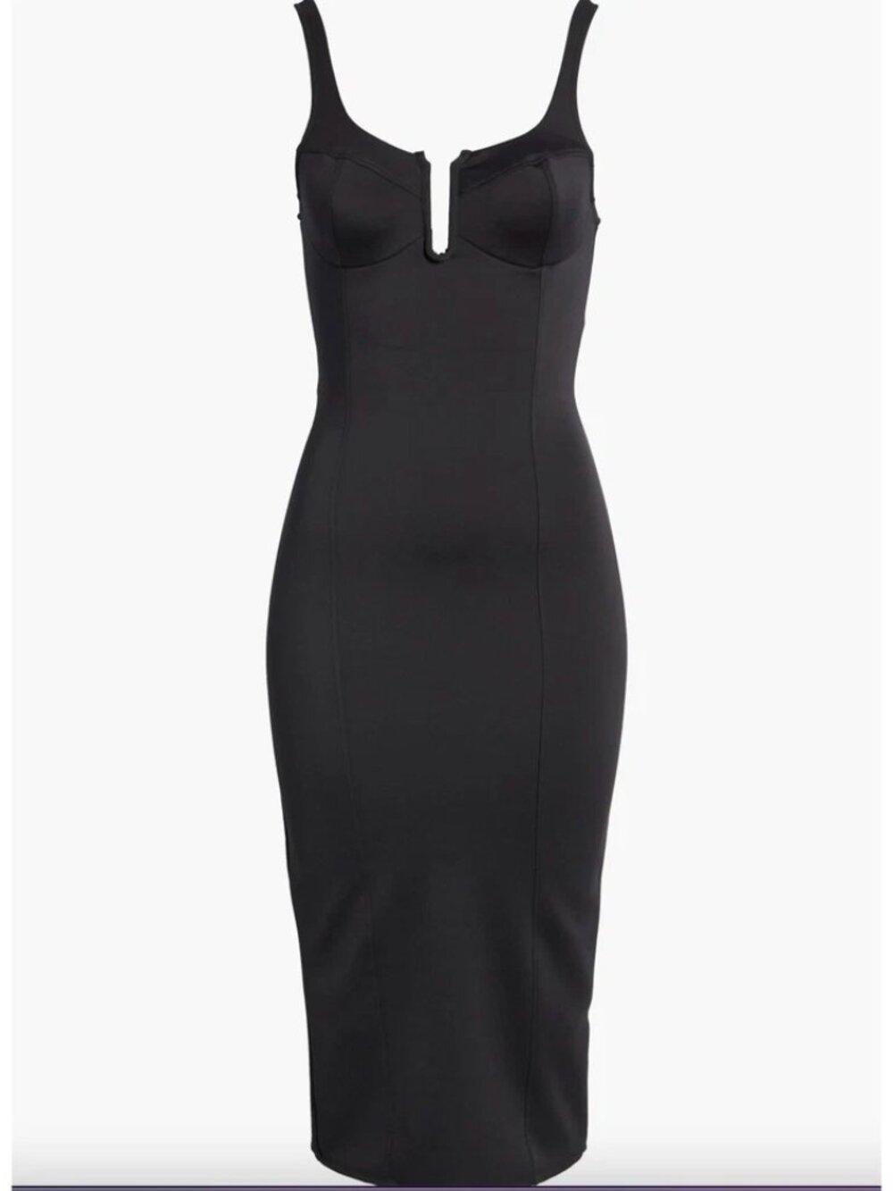 Good American U-Corset Scuba Midi Dress — Size 2